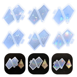 Rhombus Mold for Earring Keychain Deco