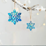 Rainbow Snowflake Silicone Mold for Resin Keychain Epoxy Molds Christmas Decor
