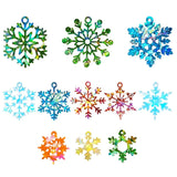 Rainbow Snowflake Silicone Mold for Resin Keychain Epoxy Molds Christmas Decor