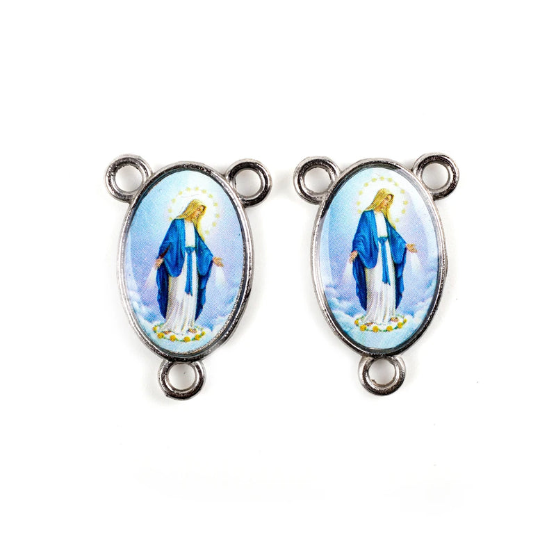 Holy Immaculata Two Sided Rosary Centerpiece Our Lady of Grace