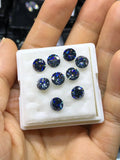 3.0mm Fancy Vivid Lab Grown Moissanite Loose Gemstone