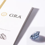 3.0mm Fancy Vivid Lab Grown Moissanite Loose Gemstone