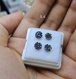 3.0mm Fancy Vivid Lab Grown Moissanite Loose Gemstone