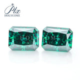 Green Moissanite VVS1 Loose Gemstones Certified