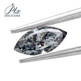 Certified 3x6-10x20mm Grey Marquise Moissanite VVS1