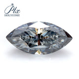 Certified 3x6-10x20mm Grey Marquise Moissanite VVS1