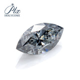 Certified 3x6-10x20mm Grey Marquise Moissanite VVS1