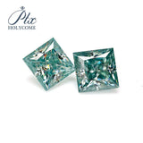 Certified VVS1 Princess Cut Moissanite Loose Gemstones