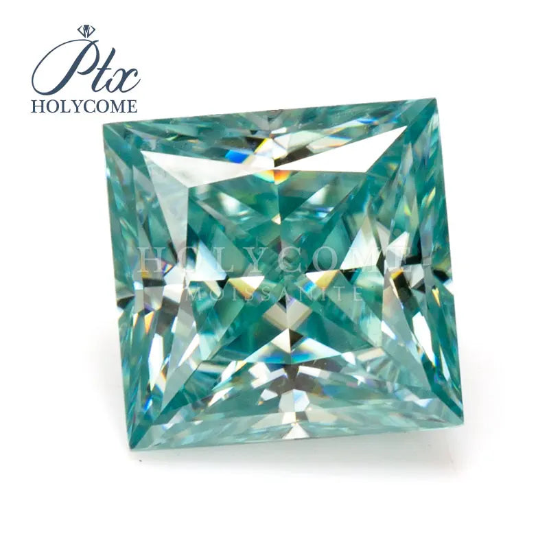 Certified VVS1 Princess Cut Moissanite Loose Gemstones