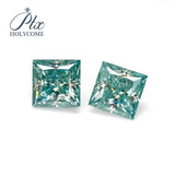 Certified VVS1 Princess Cut Moissanite Loose Gemstones