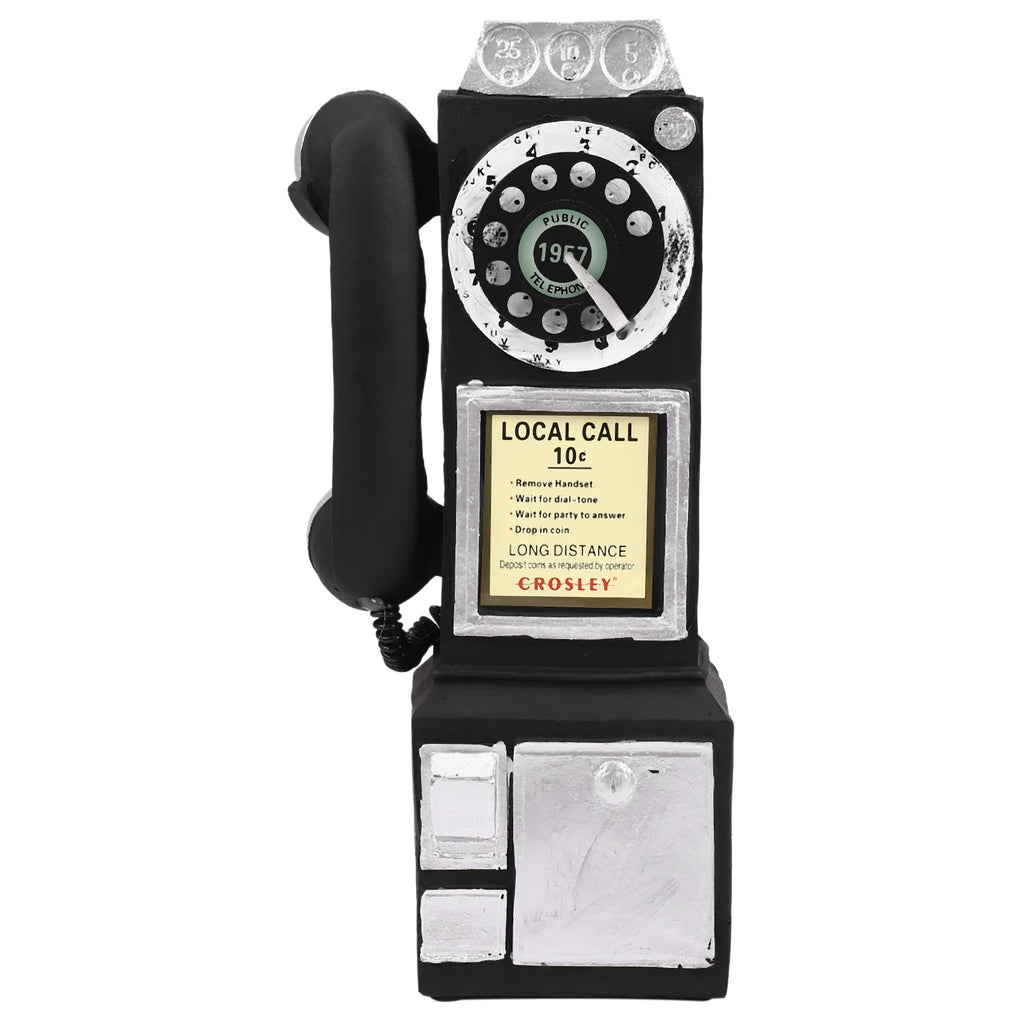 Vintage Telephone Model Wall Hanging Crafts Ornaments Retro Figurines Phone