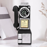 Vintage Telephone Model Wall Hanging Crafts Ornaments Retro Figurines Phone