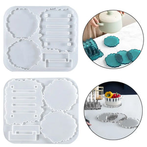 Crystal Epoxy Resin Mold Coaster Silicone Mould