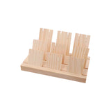Wooden Jewelry Display Stand Earring Holder Organizer