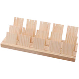 Wooden Jewelry Display Stand Earring Holder Organizer