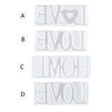 Alphabet Shape Epoxy Glue Silicone Mould for Table Decoration