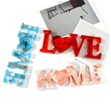 Silicone Mold Home Love Letters Resin Mould for DIY Crafts