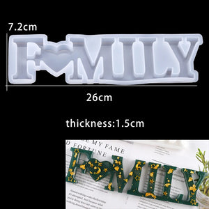 Silicone Mold Home Love Letters Resin Mould for DIY Crafts