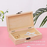 Wooden Home Storage Box with Lid Lock - Perfect Gift for Craft, Jewelry, Wedding