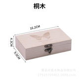 Wooden Home Storage Box with Lid Lock - Perfect Gift for Craft, Jewelry, Wedding