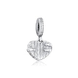 Home Sweet Heart Charms for Bracelets 925 Silver Beads Women Jewelry DIY