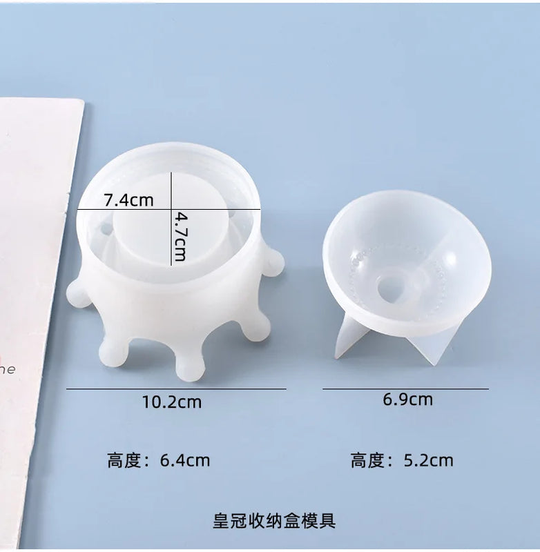 DIY Resin Craft Crown Silicone Mold for Earring Making