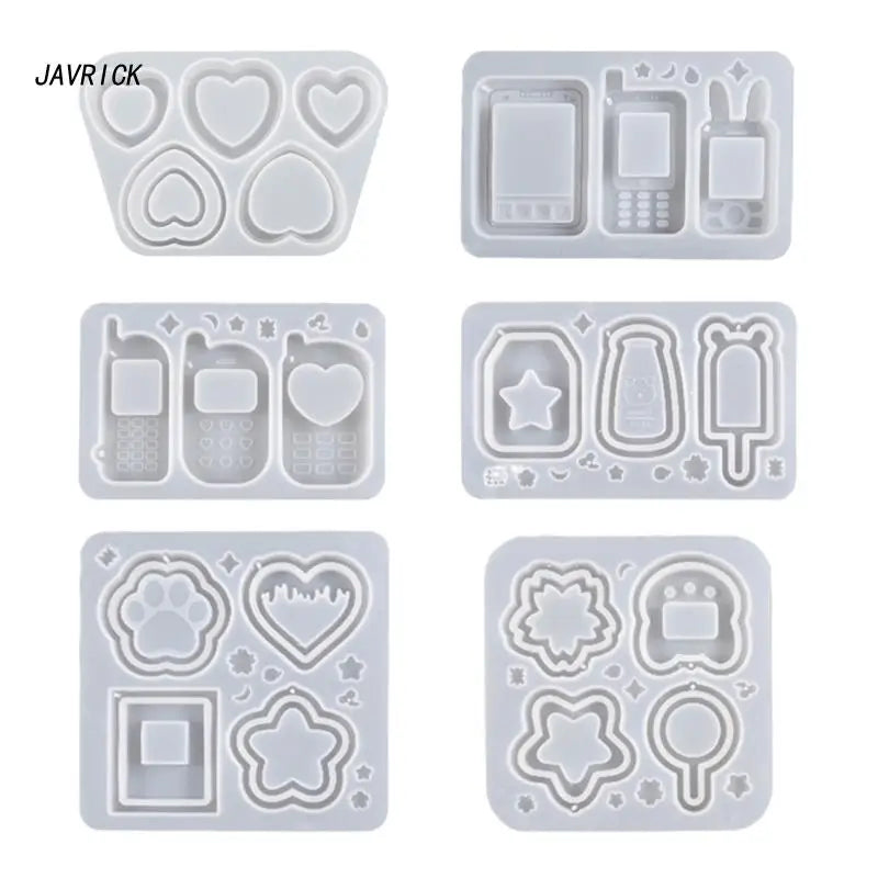 Geometry Cat's Claw Phone Silicone Epoxy Resin Mold DIY Keychain Pendant
