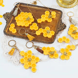 House Number Pendant Mirror Silicone Mold DIY Honeycomb Keychain