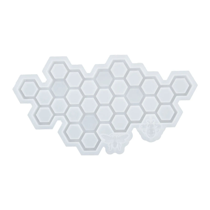 House Number Pendant Mirror Silicone Mold DIY Honeycomb Keychain
