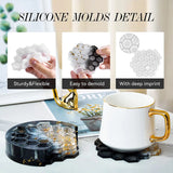 Bee Coaster Silicone Mold for DIY Epoxy Resin - Honeycomb Design