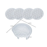 Bee Coaster Silicone Mold for DIY Epoxy Resin - Honeycomb Design