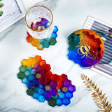 Bee Coaster Silicone Mold for DIY Epoxy Resin - Honeycomb Design