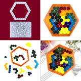 Honeycomb Jigsaw UV Crystal Epoxy Resin Mold DIY Crafts