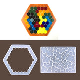 Honeycomb Jigsaw UV Crystal Epoxy Resin Mold DIY Crafts