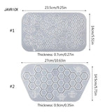 Honeycomb Silicone Resin Mold for DIY Keychain Pendant Casting