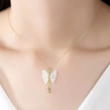 Hong Kong Butterfly Jade Pendant He Tian Jade Necklace Female