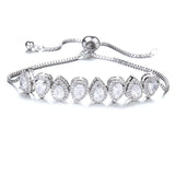 Sparkling Water-Drop Bracelet Zircon Bridal Wedding Gift