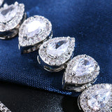 Sparkling Water-Drop Bracelet Zircon Bridal Wedding Gift