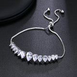 Zircon Water Drop Bracelet Adjustable Street Photo Dating Gift