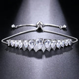 Zircon Water Drop Bracelet Adjustable Street Photo Dating Gift