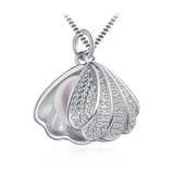 Hongye 925 Silver Pearl Pendant Women Necklace Mother of Pearl Jewelry