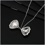 Hongye 925 Silver Pearl Pendant Women Necklace Mother of Pearl Jewelry