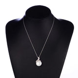 Hongye 925 Silver Pearl Necklace Zircon Ball Elegant Fine Jewelry Colliers