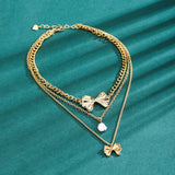 Adjustable Natural Pearls Pendant Chain For Women Delicate Hot