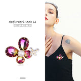 Hongye Freshwater Pearl CZ 925 Brooch Sweater Dress Pins
