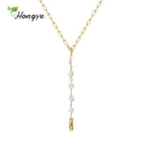 Irregular Natural Freshwater Pearl Pendant Circle Chain Asymmetry Jewelry