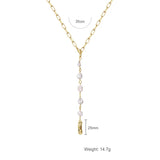 Irregular Natural Freshwater Pearl Pendant Circle Chain Asymmetry Jewelry