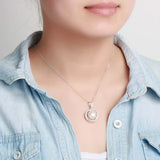 925 Silver Freshwater Pearl Necklace For Women Romantic Jewelry
