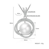 925 Silver Freshwater Pearl Necklace For Women Romantic Jewelry
