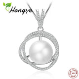 925 Silver Freshwater Pearl Necklace For Women Romantic Jewelry